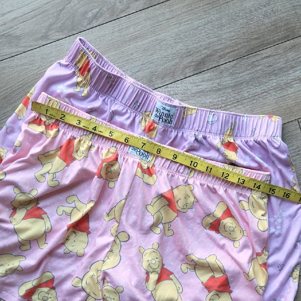 Disney Pink Winnie the Pooh Sleep Shorts Medium - Picture 6 of 7